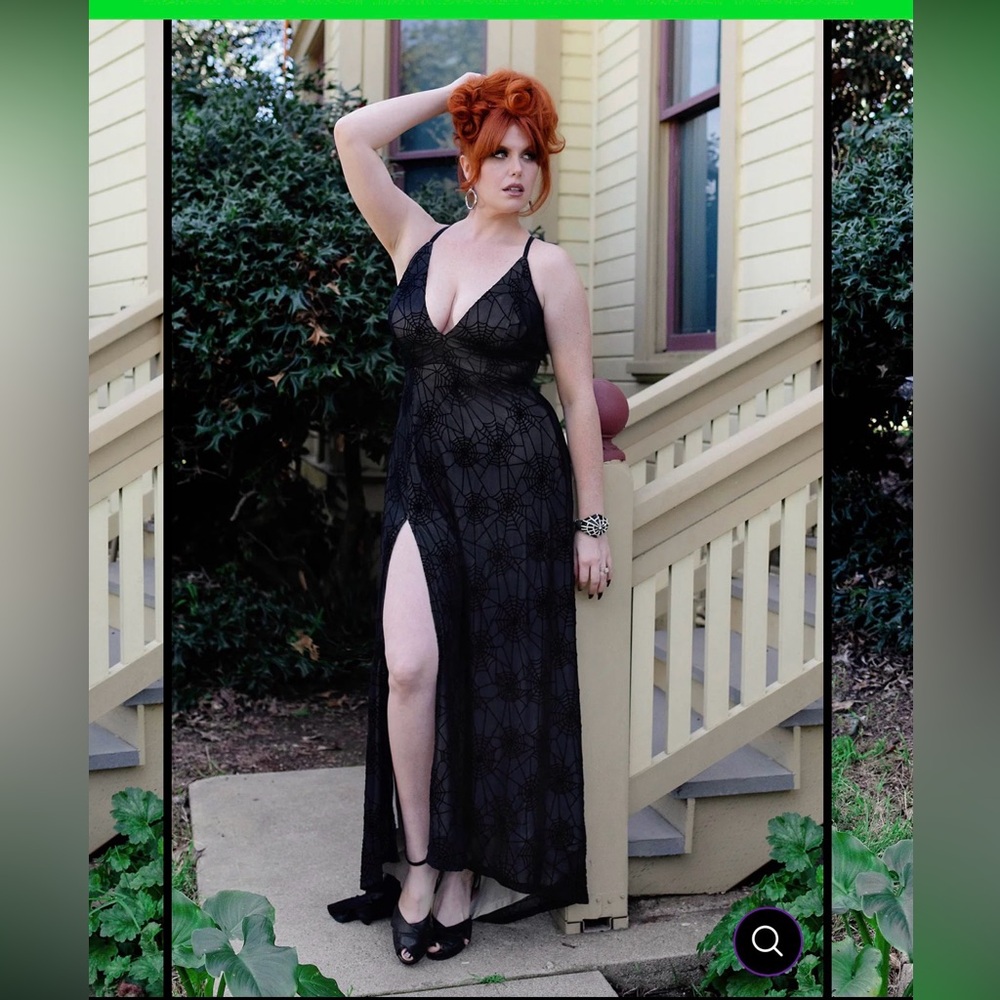 NWT Weasel Wear Spiderweb Illusion Maxi